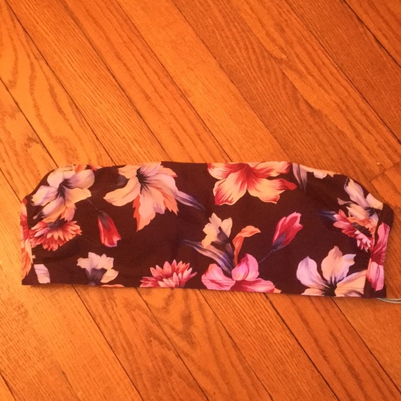 Kona Sol Other - Kona sol xl Floral Bando bathing suit top